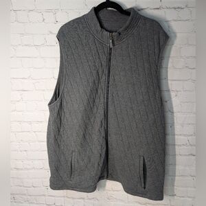 Mizzen+Main Gray Quilted Vest